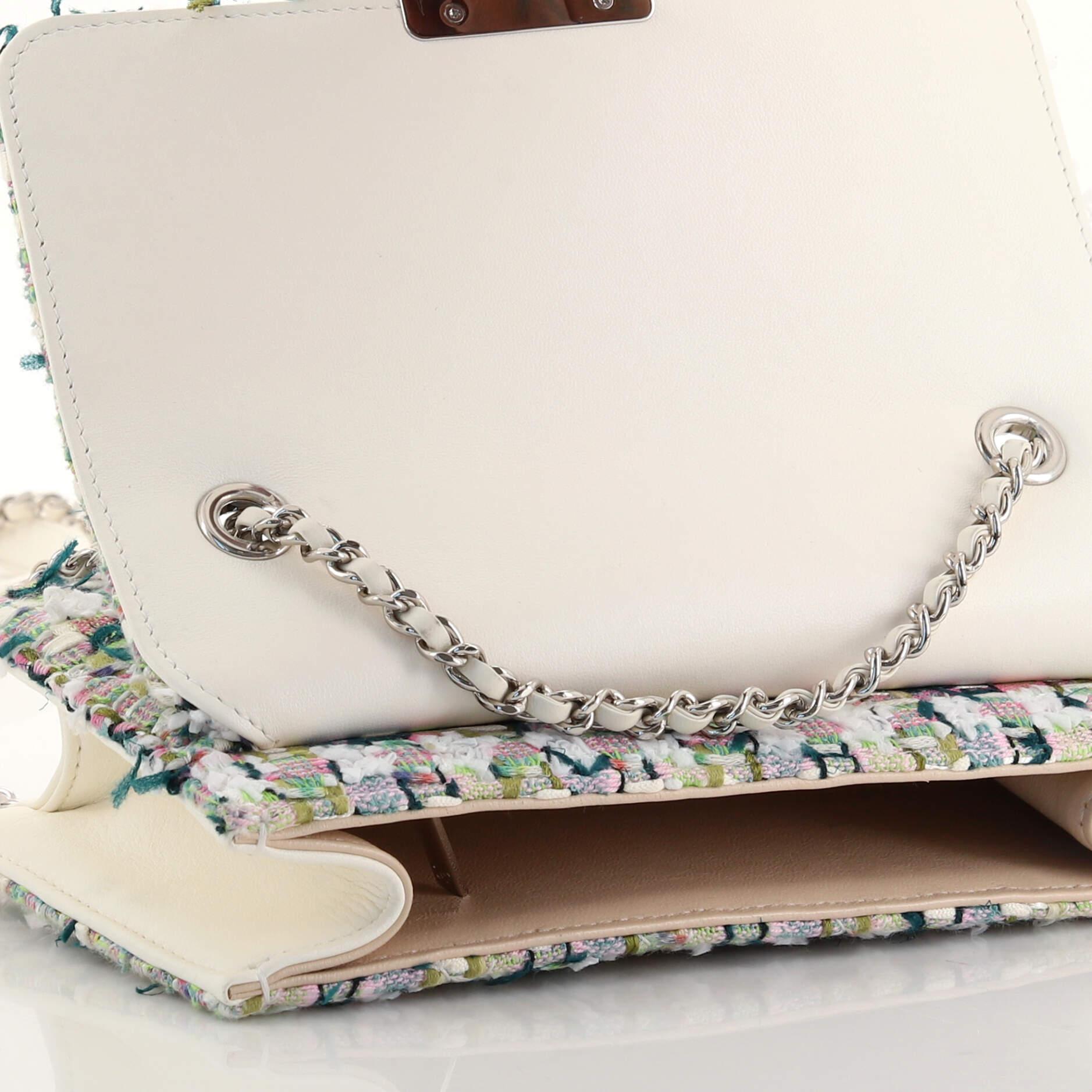 Chanel Beauty Lock Flap Bag Quilted Tweed Mini 2