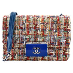 Chanel Beauty Lock Flap Bag Quilted Tweed Mini
