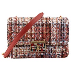 CHANEL Tweed Quilted Mini Rectangular Flap Light Pink White | FASHIONPHILE