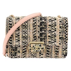 Chanel Beauty Lock Flap Bag Quilted Tweed Small