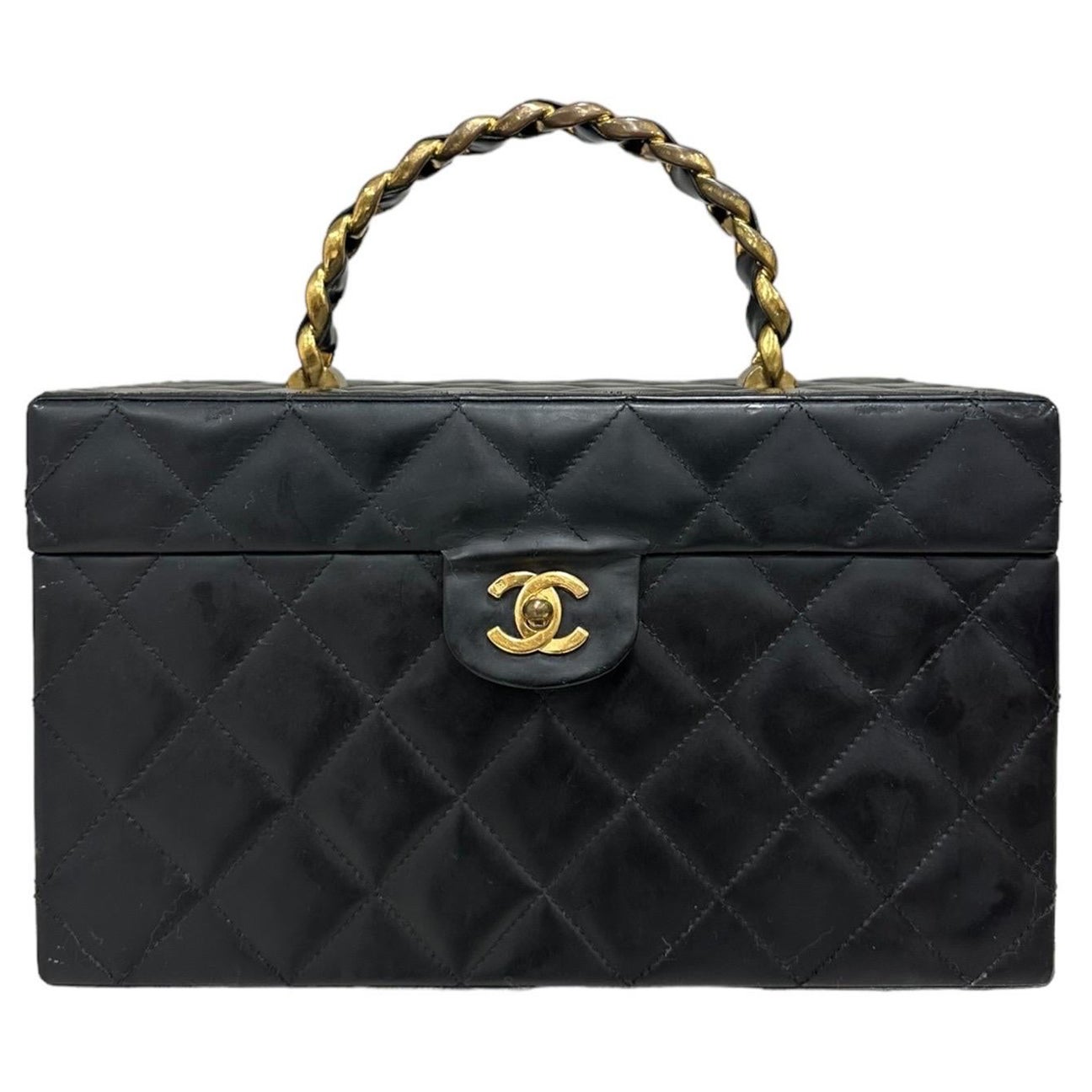 Chanel Beauty Vintage Timaless Pelle Nera en vente