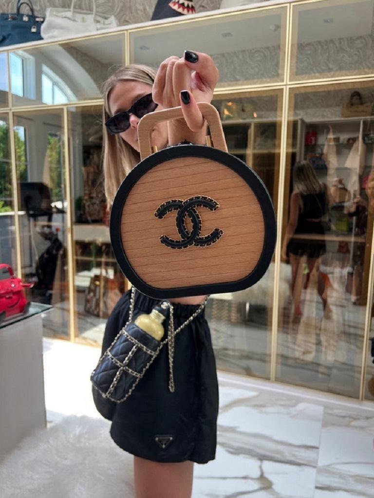 Chanel Beech Wood Vanity Case For Sale 4