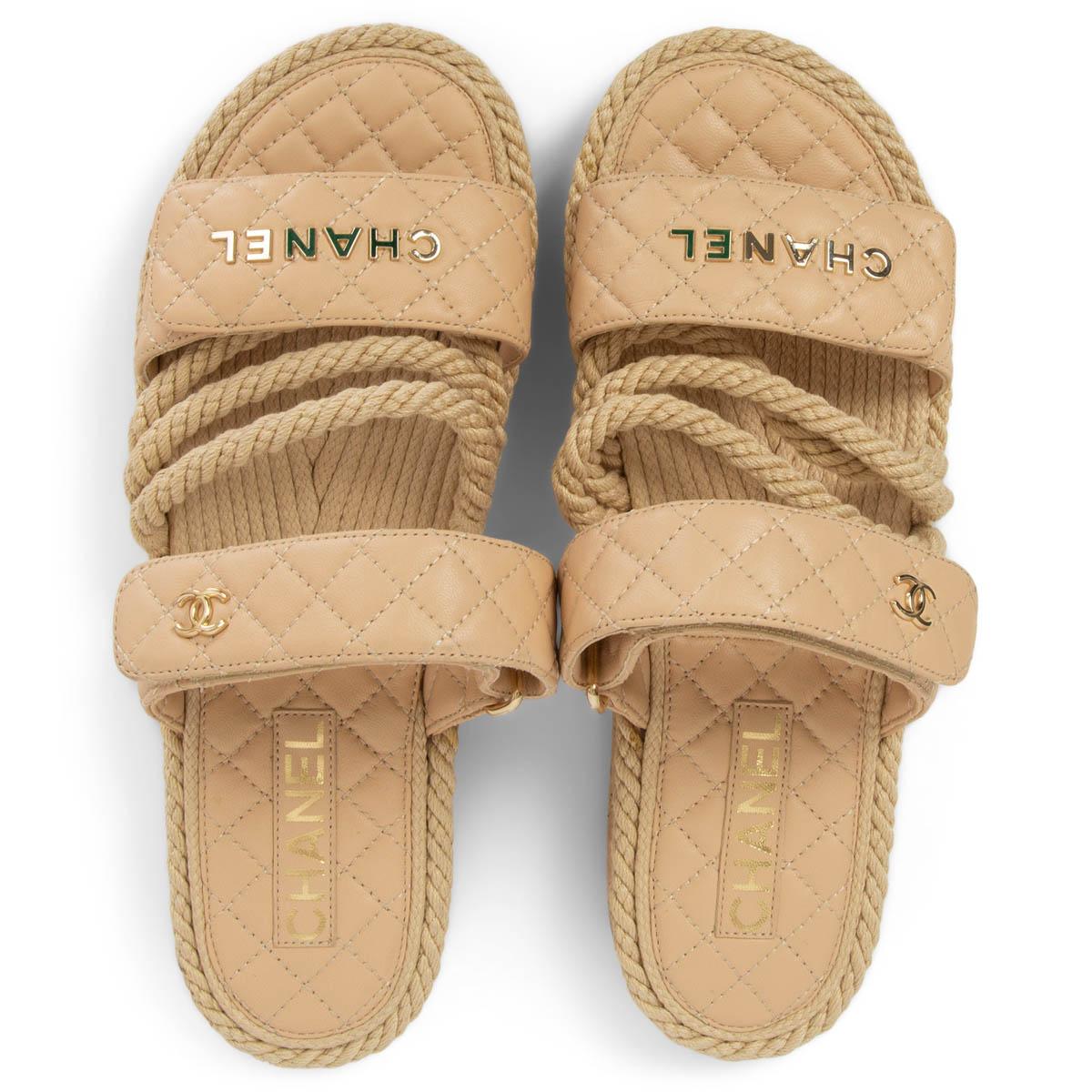 chanel matrasse rope sandals