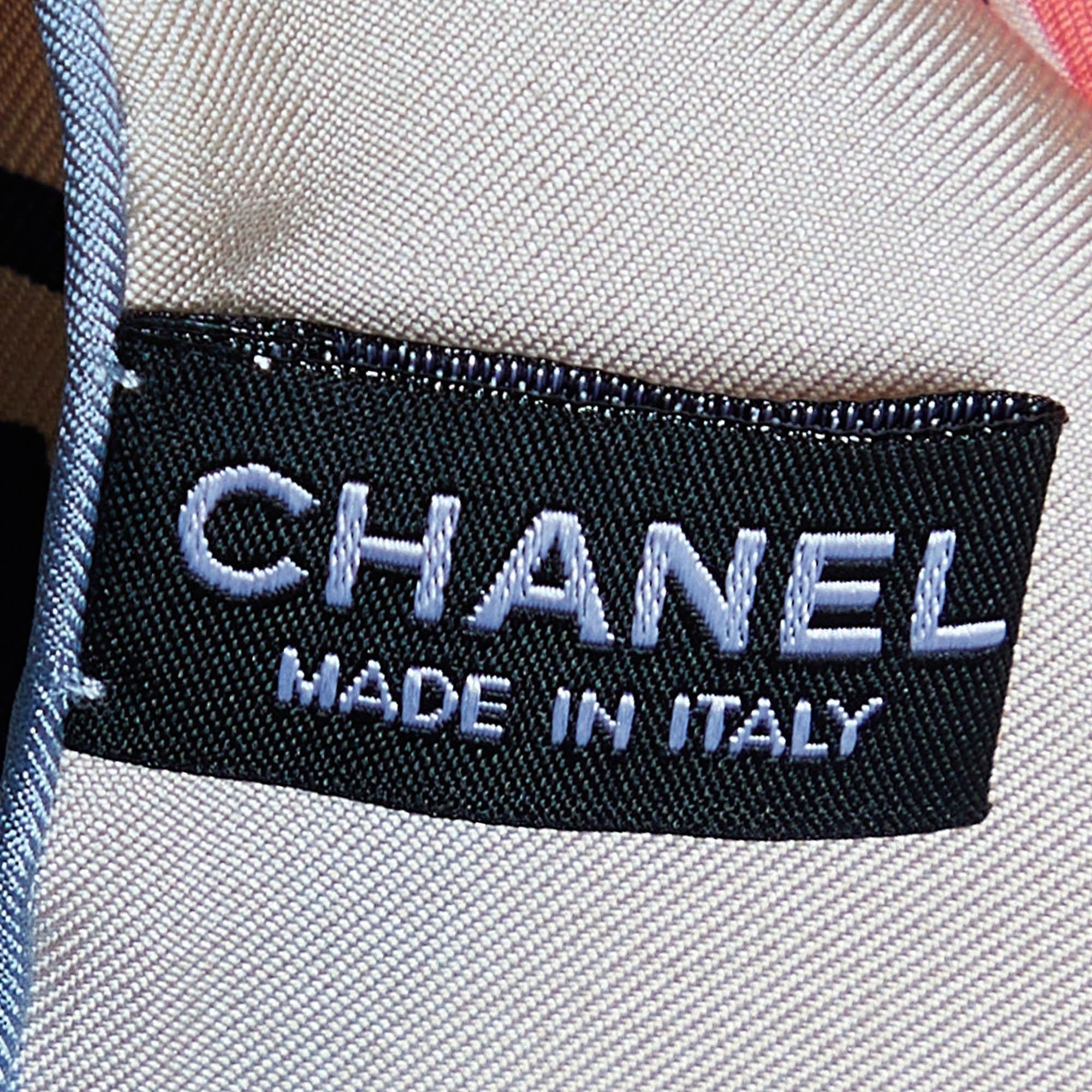 Women's Chanel Beige Bags Print Silk Scarf