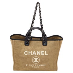 Chanel Deauville Tote Large - 3 For Sale on 1stDibs