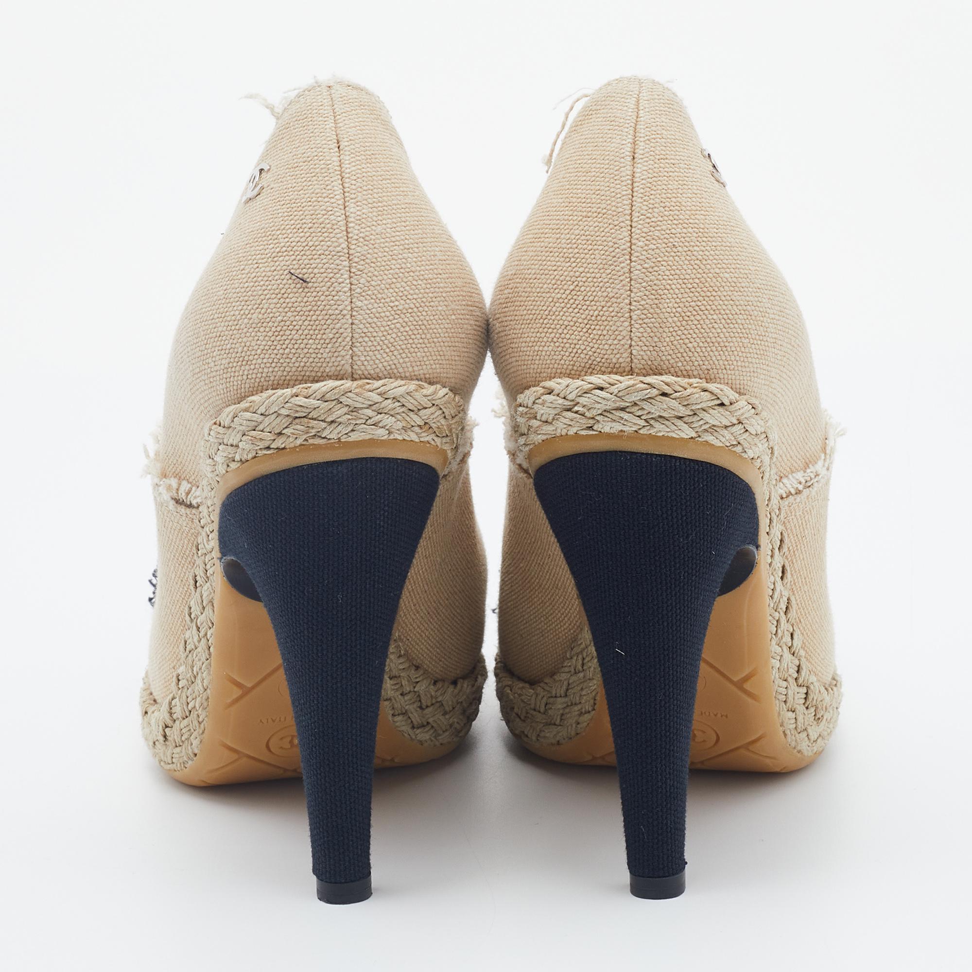chanel beige booties