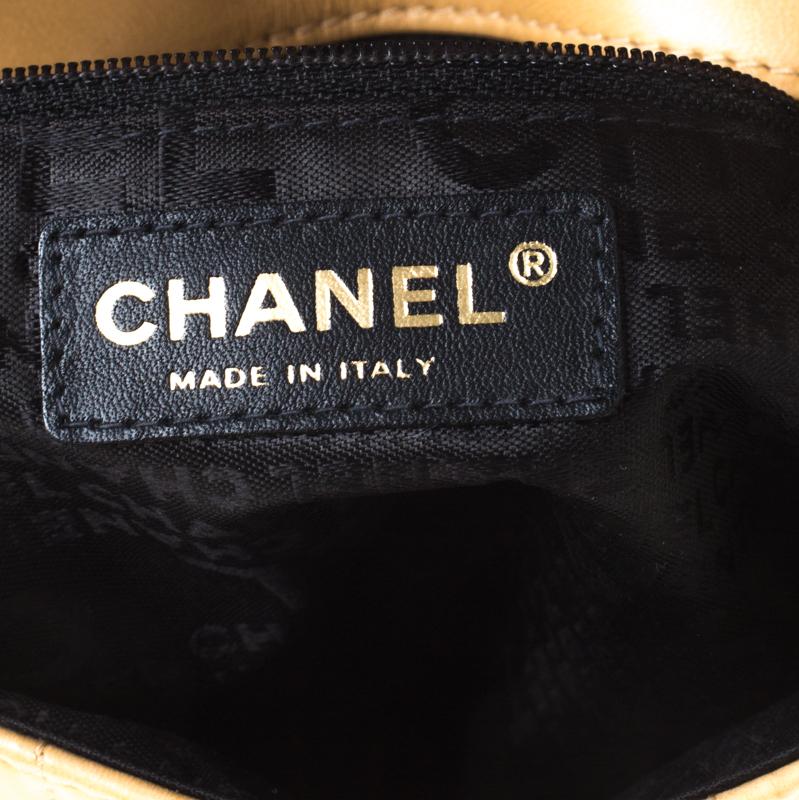 Chanel Beige/Black Quilted Leather Choco Bar Reissue Shoulder Bag 3
