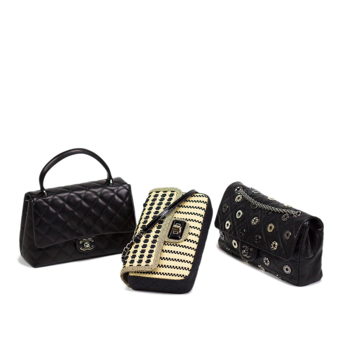 Chanel Beige Black Raffia Straw Canvas Shoulder Bag For Sale 7