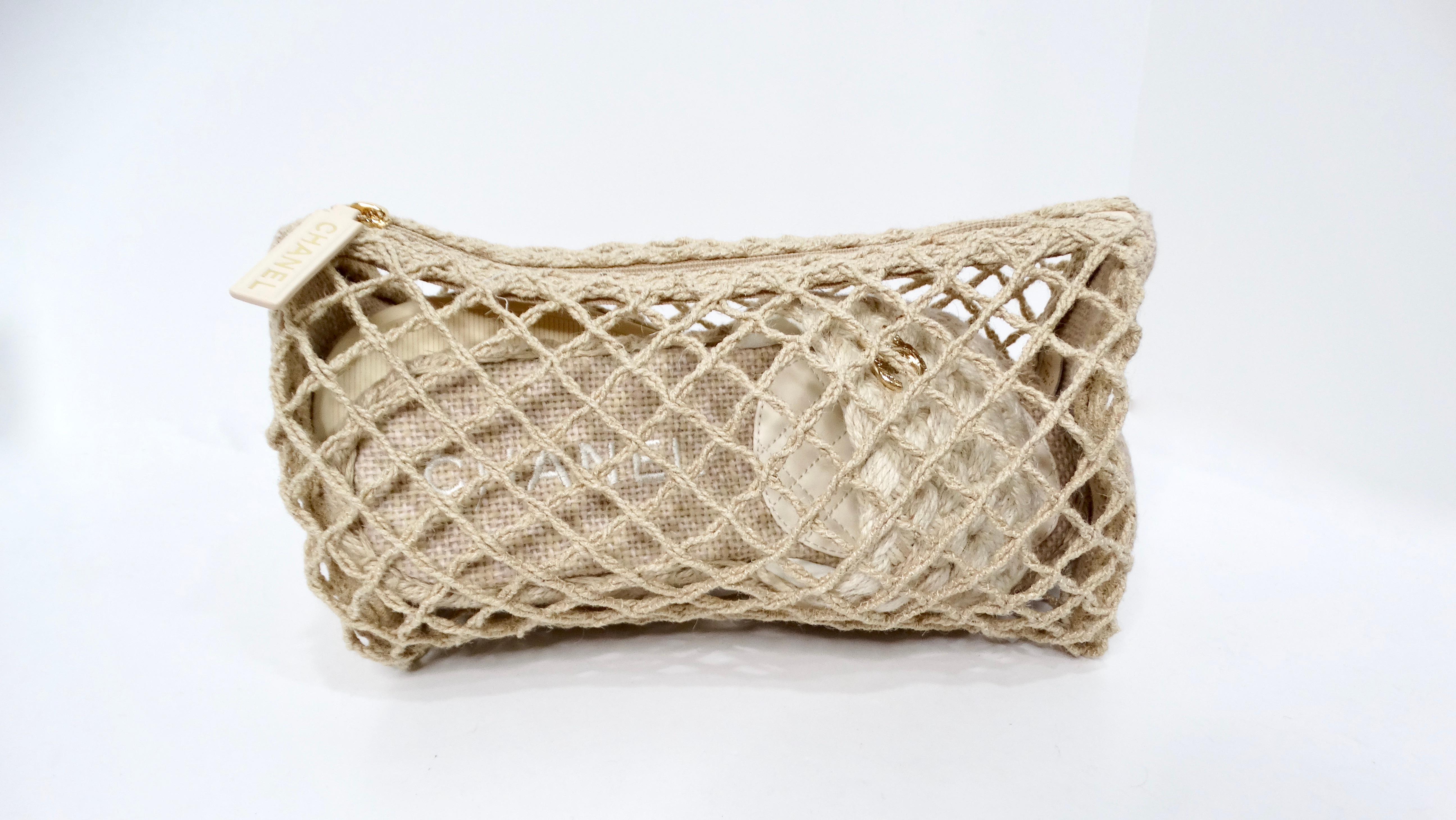 Chanel Beige Braided Cord Slide Sandals For Sale 5