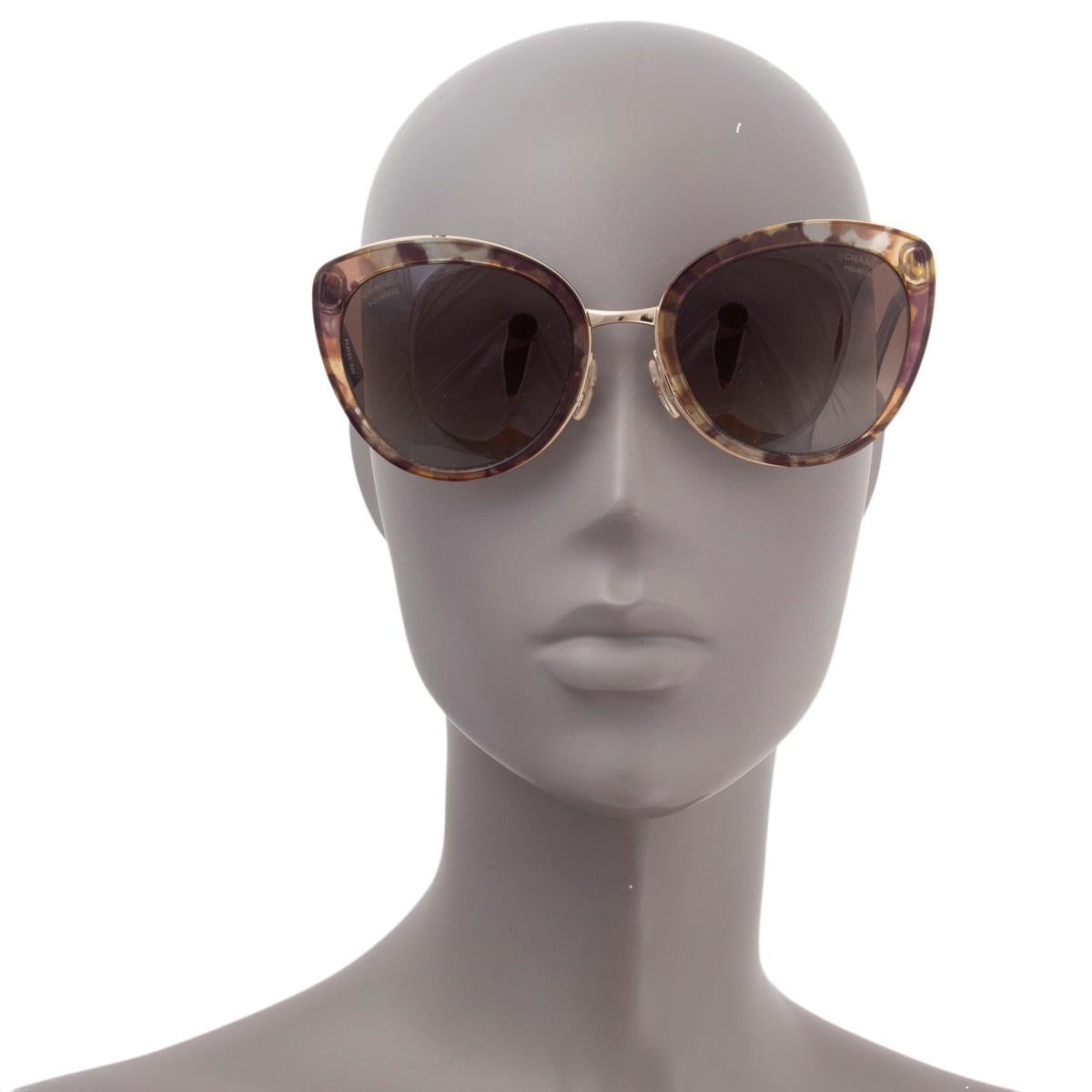 CHANEL beige brown CAT-EYE 4208 Sunglasses 2
