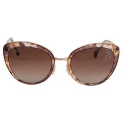 CHANEL beige brown CAT-EYE 4208 Sunglasses