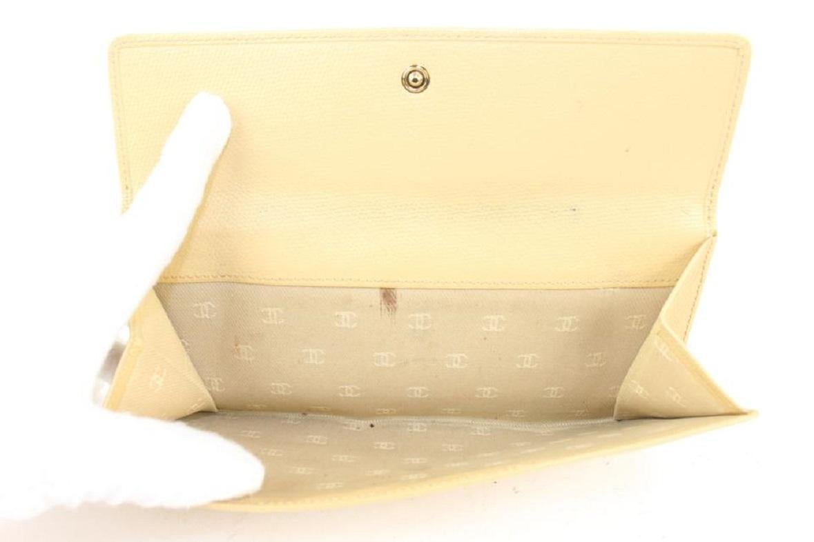 Chanel Beige Calfskin Leather CC Button Line Long Wallet 1013cc17 5