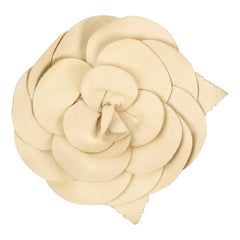 camellia brooch chanel Chanel Beige Camellia Brooch