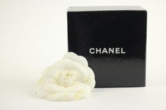 Chanel Beige Camellia Pin 76cca723