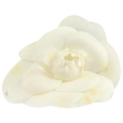 Chanel Beige Camellia Pin 76cca723
