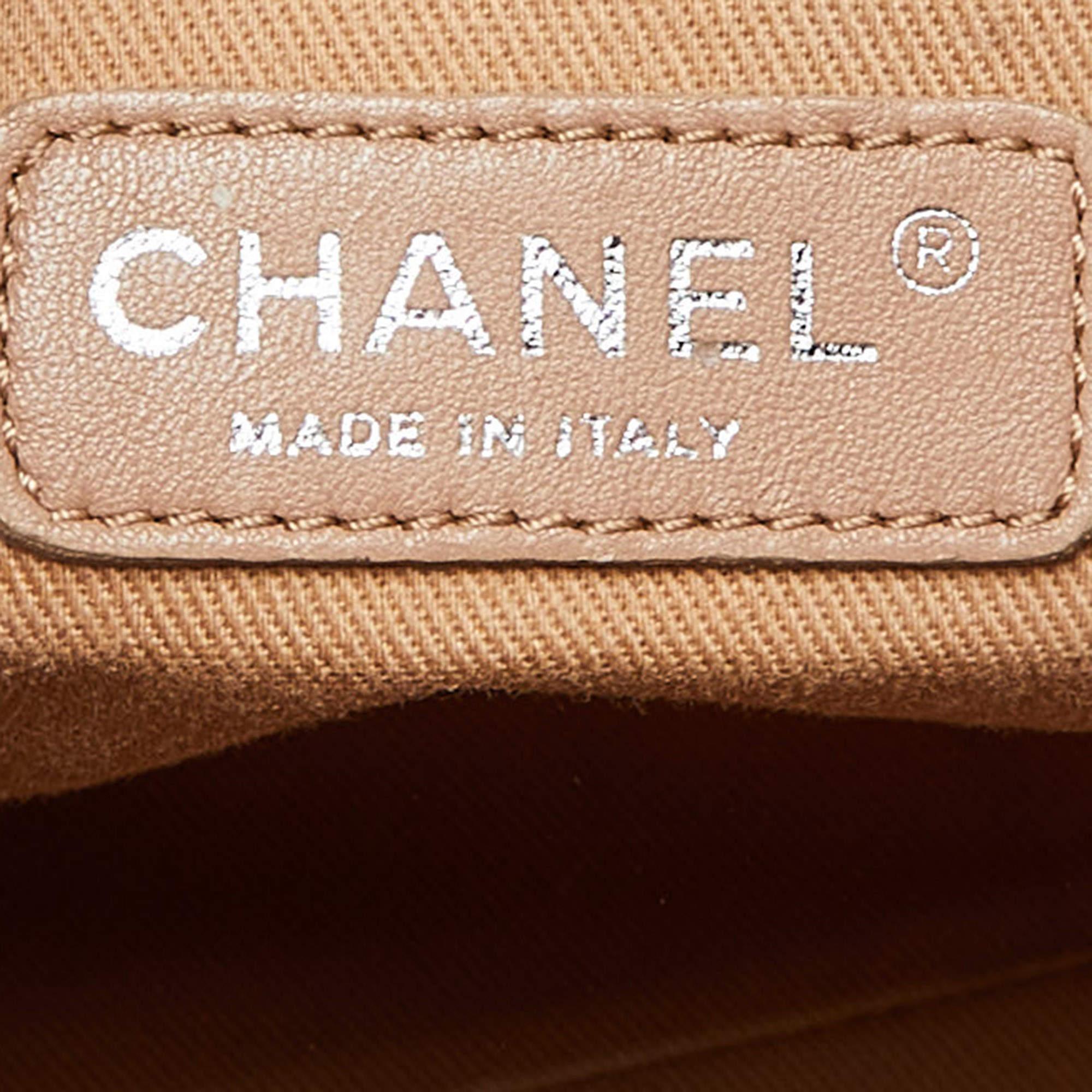 Chanel Beige Canvas and Leather Large Deauville Shopper Tote 6