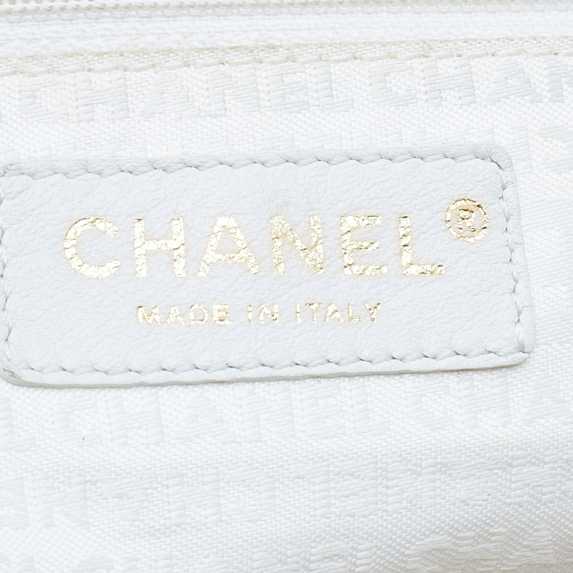Chanel Beige Canvas CC Tote 4