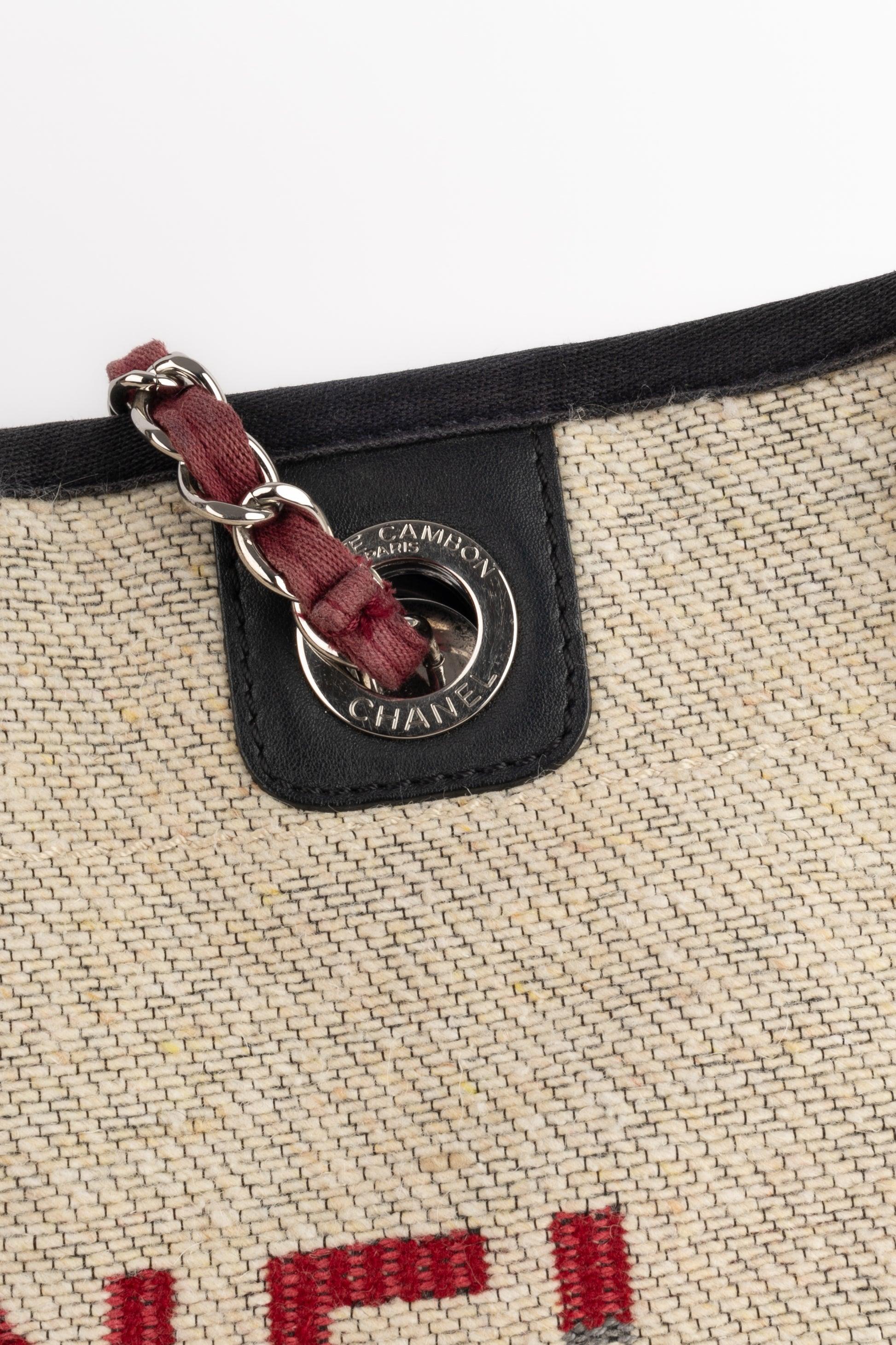 Chanel Beige Canvas 'Deauville' Bag, 2018 3