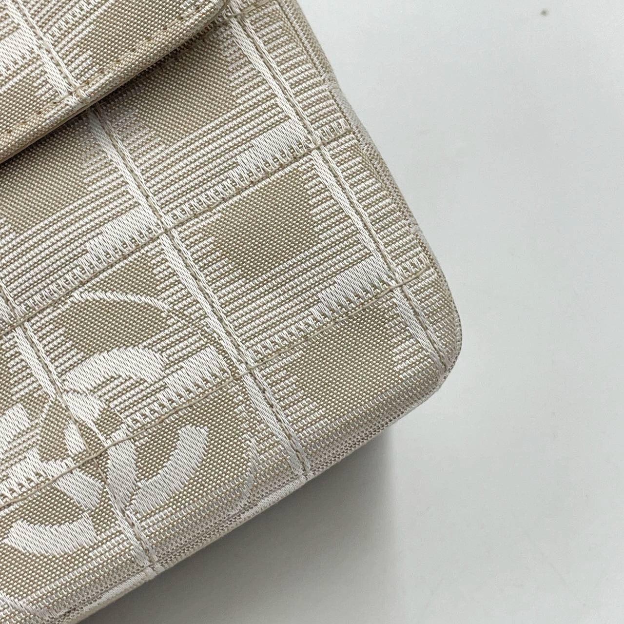 Chanel Beige Canvas Ice Cube Classic Flap 2000-2002 Shoulder Bag 10
