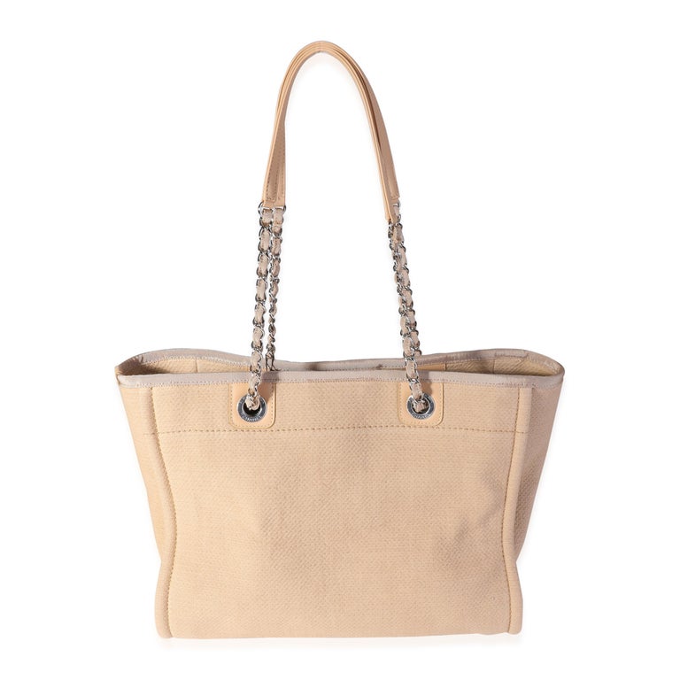 For deauville Canvas Tote Bag Small Bag Bottom Length in 