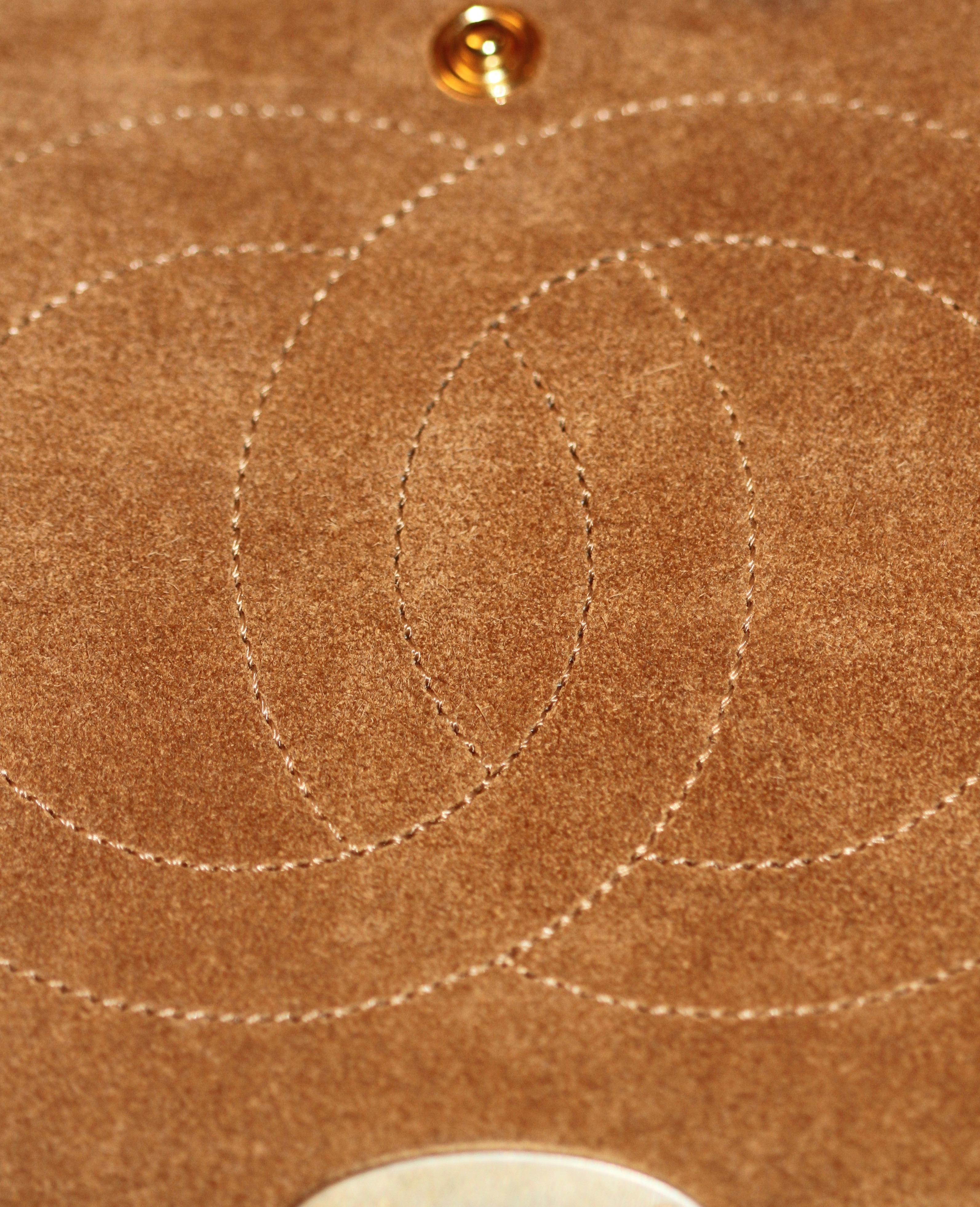 Chanel Beige Caviar Jumbo Classic Double Flap Bag 8