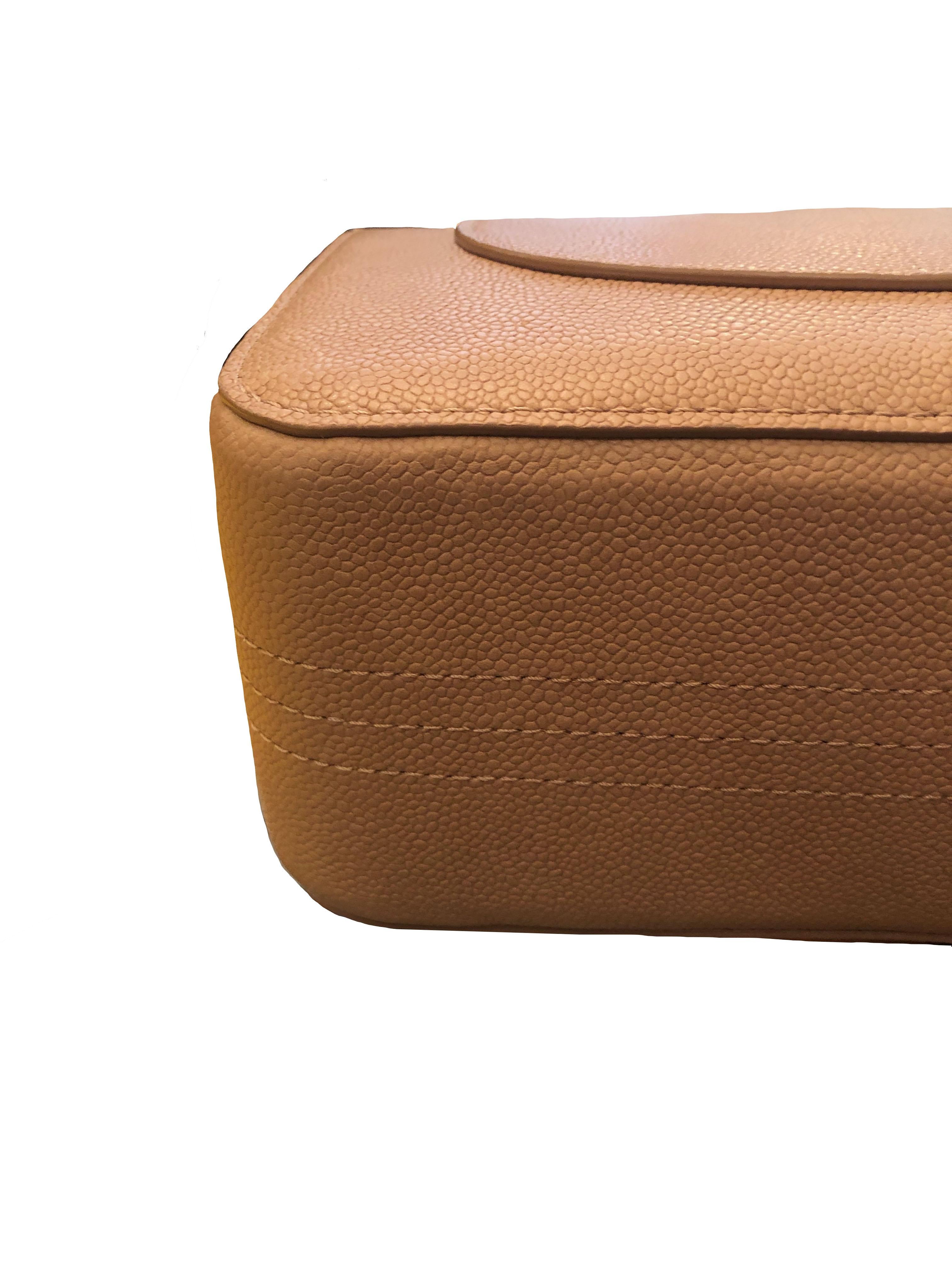 Chanel Beige Caviar Jumbo Classic Double Flap Bag 1