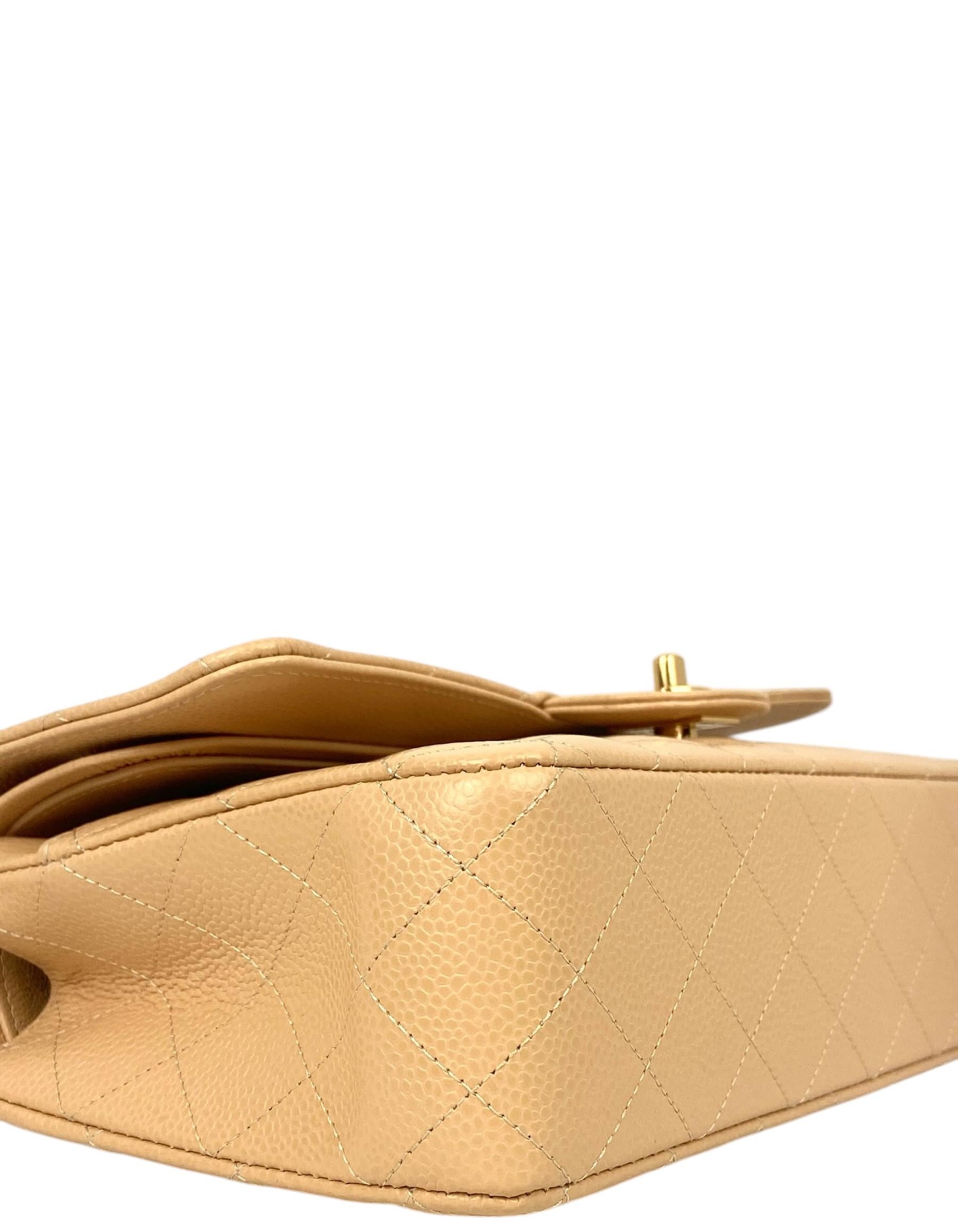 Chanel Beige Caviar Leather 10