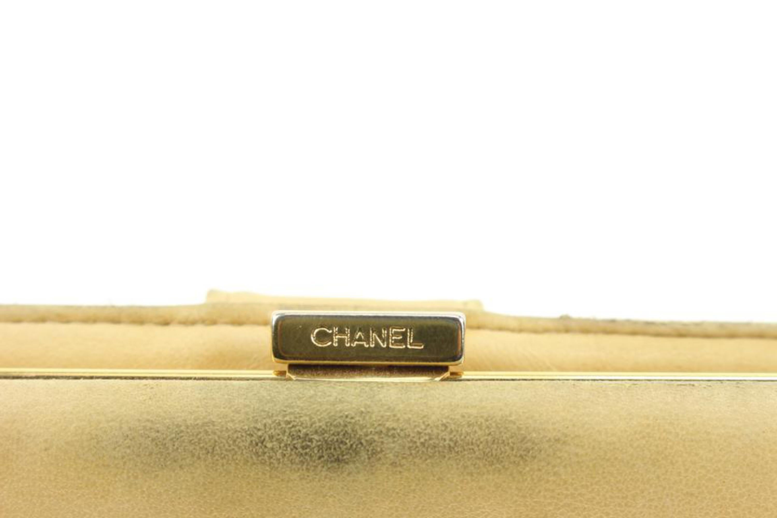 Chanel Beige Caviar Leather CC Logo Long Bifold Flap Wallet 41ck224s For Sale 7