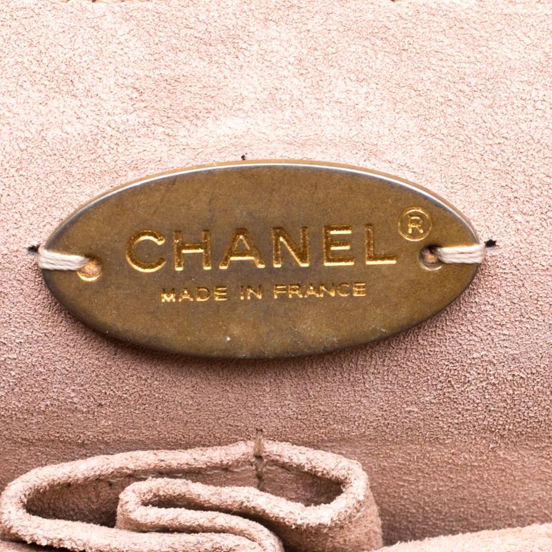 Chanel Beige Caviar Leather Medium Classic Pure Double Flap Bag 3