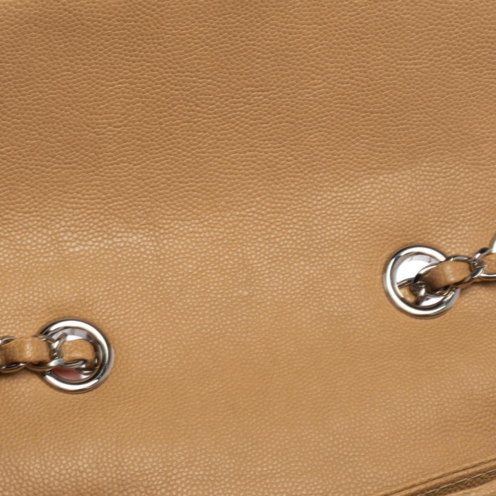 Chanel Beige Kaviar Leder Medium Urban Companion Flap Tasche 10