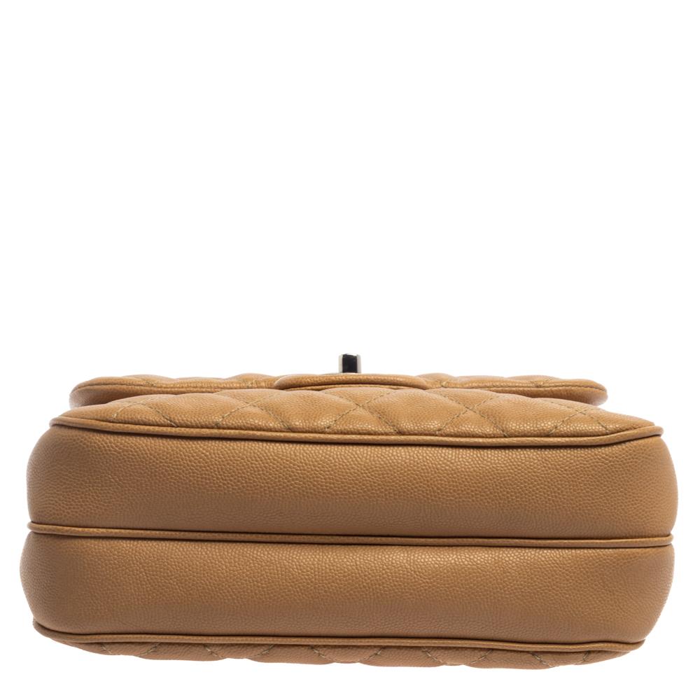 Chanel Beige Kaviar Leder Medium Urban Companion Flap Tasche 1