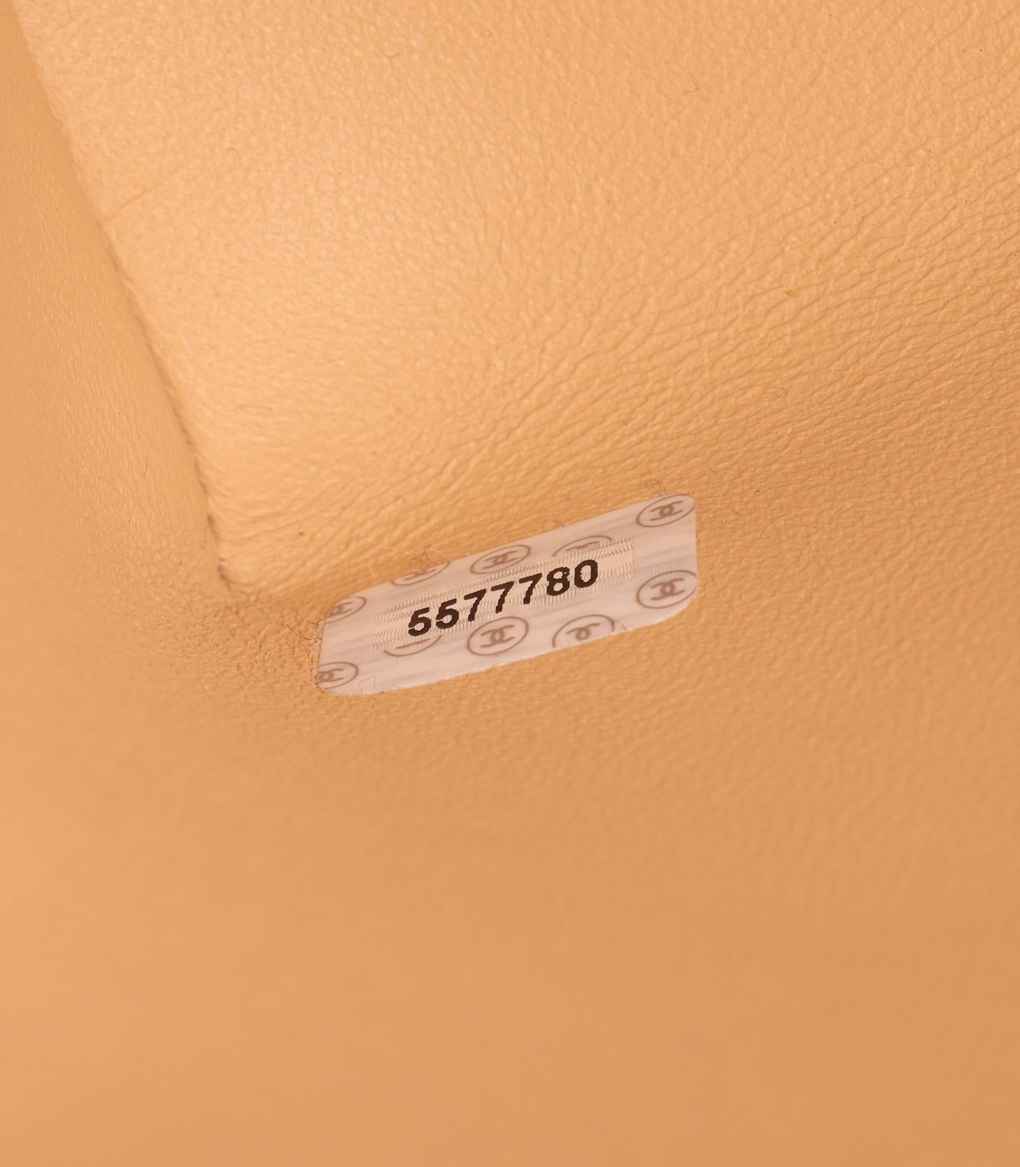 Chanel Beige Caviar Leather Vintage Classic Kelly im Angebot 4