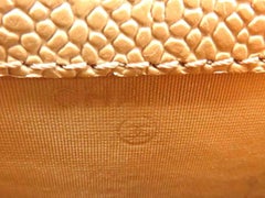 Chanel Beige Cc Logo Caviar Pouch 216757