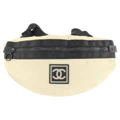 Chanel Beige CC Logo Sport Sling Banana Bum Bag 2C1027