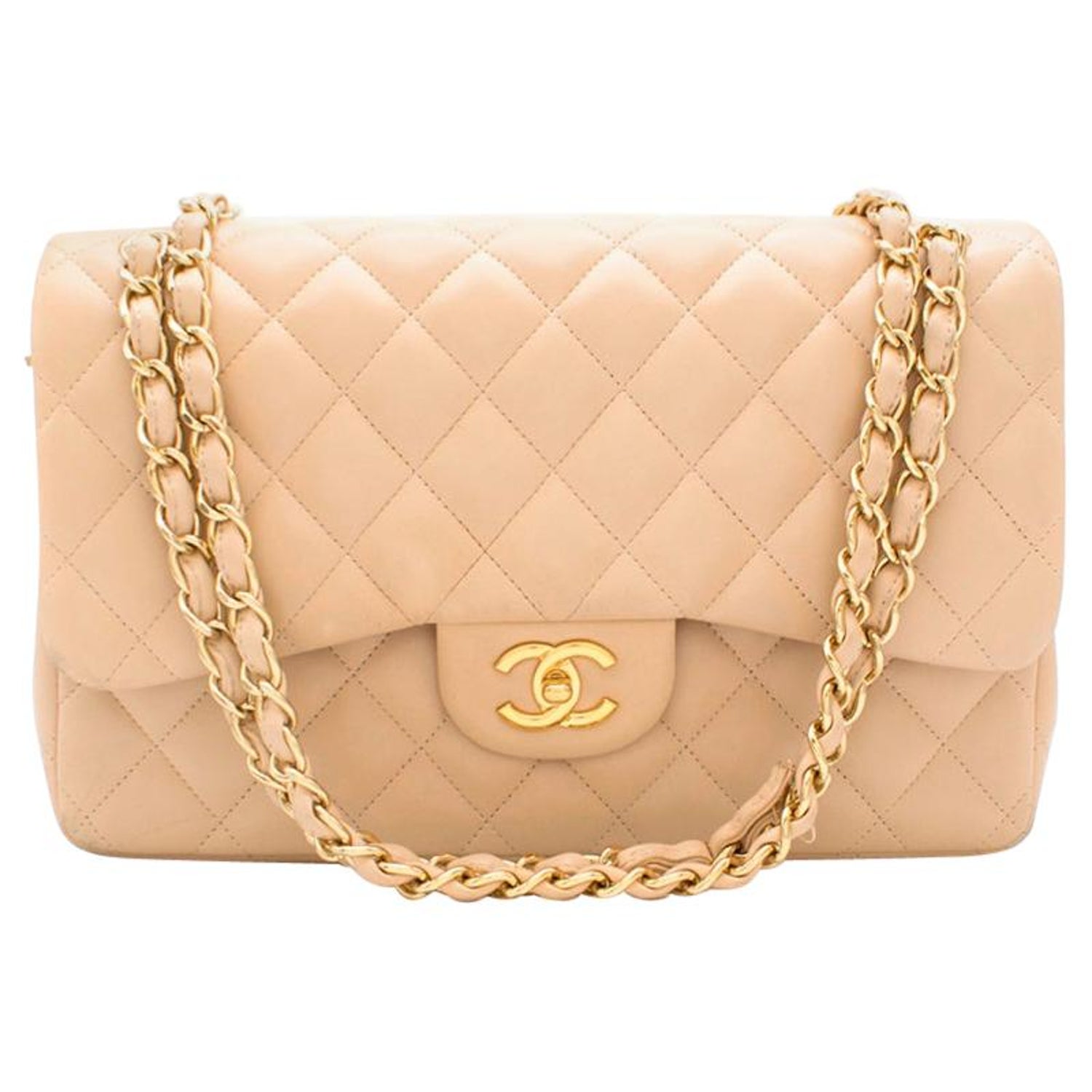 Chanel Beige Clair Large Classic Flap Bag 30cm at 1stDibs | 30cm chanel bag,  chanel 30cm flap bag, chanel flap bag 30cm