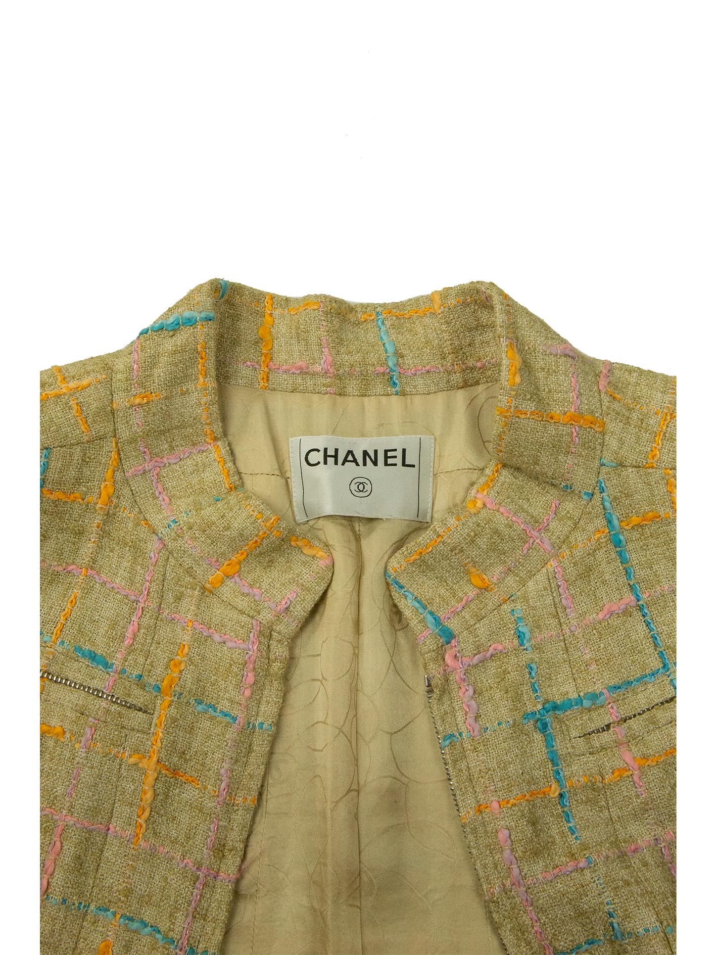 Manteau beige Chanel en vente 3