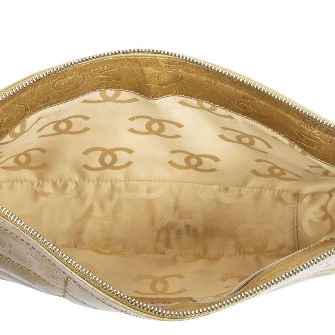 Chanel Beige Coco Calfskin Leather Shoulder Bag For Sale 2