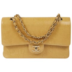 Chanel Beige Embossed Bag