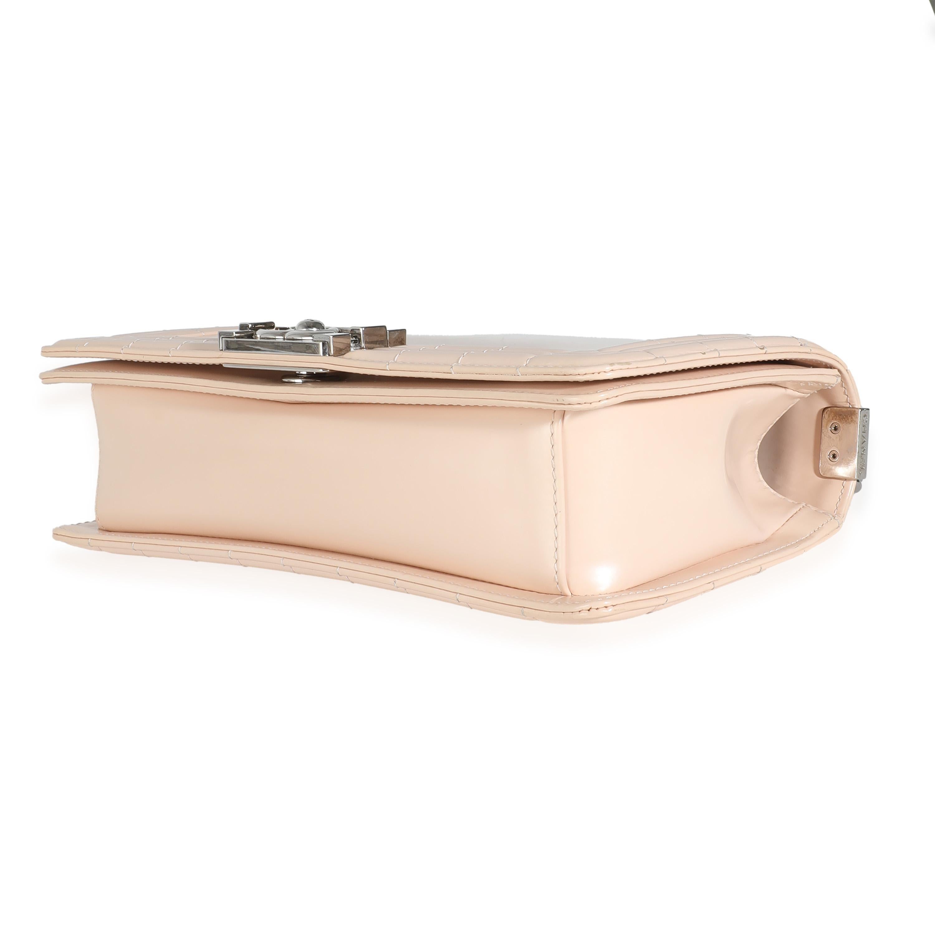 Chanel Beige Glazed Calfskin Old Medium Boy Bag For Sale 3