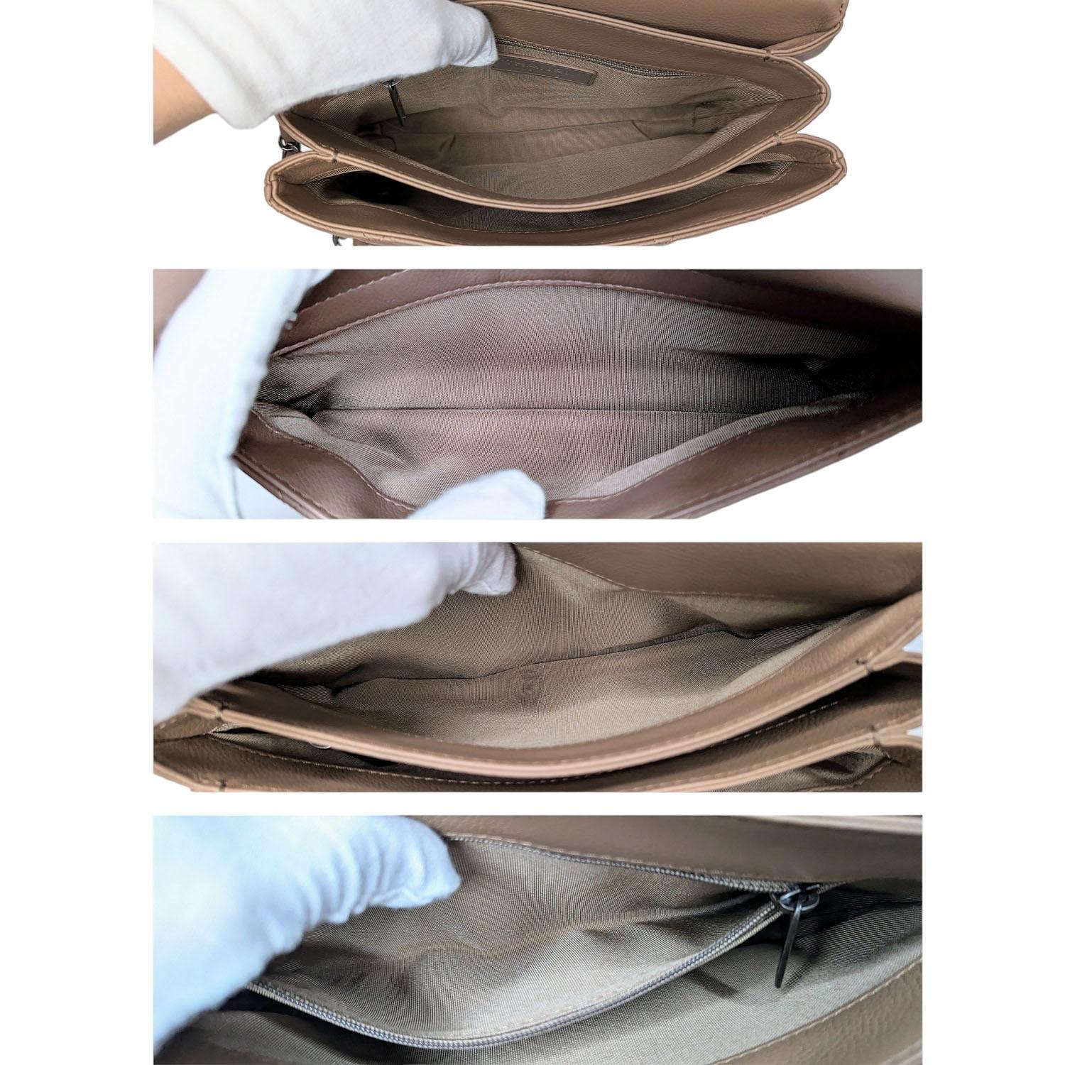 Chanel Beige Grained Calfskin All About Flap Bag 4