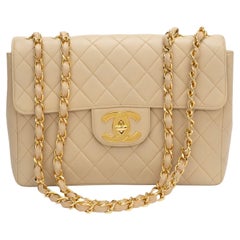 Chanel Classic Single Flap Top Handle Bag Quilted Caviar Mini