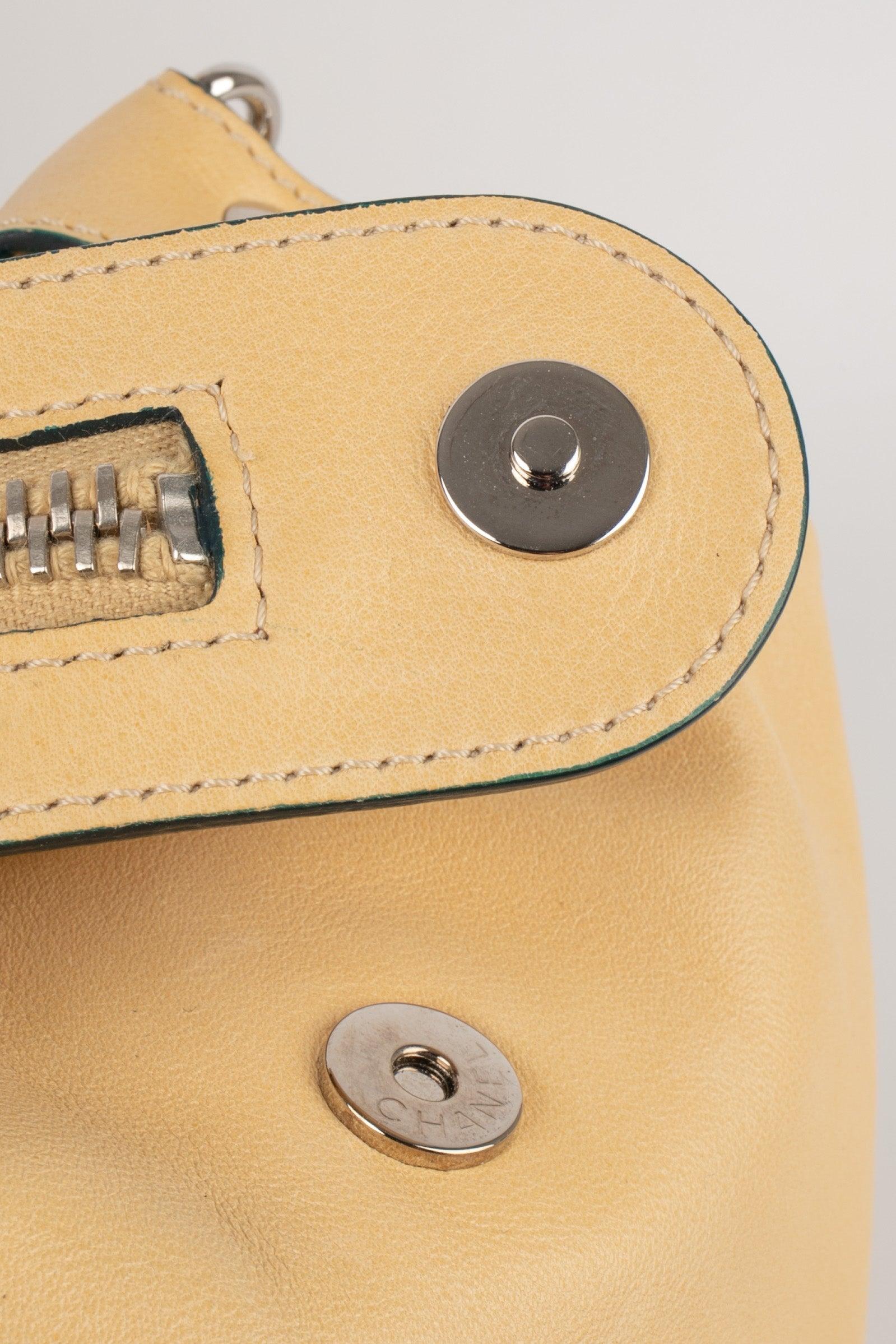 Chanel Beige Lamb Leather Bag, 2008/2009 For Sale 2