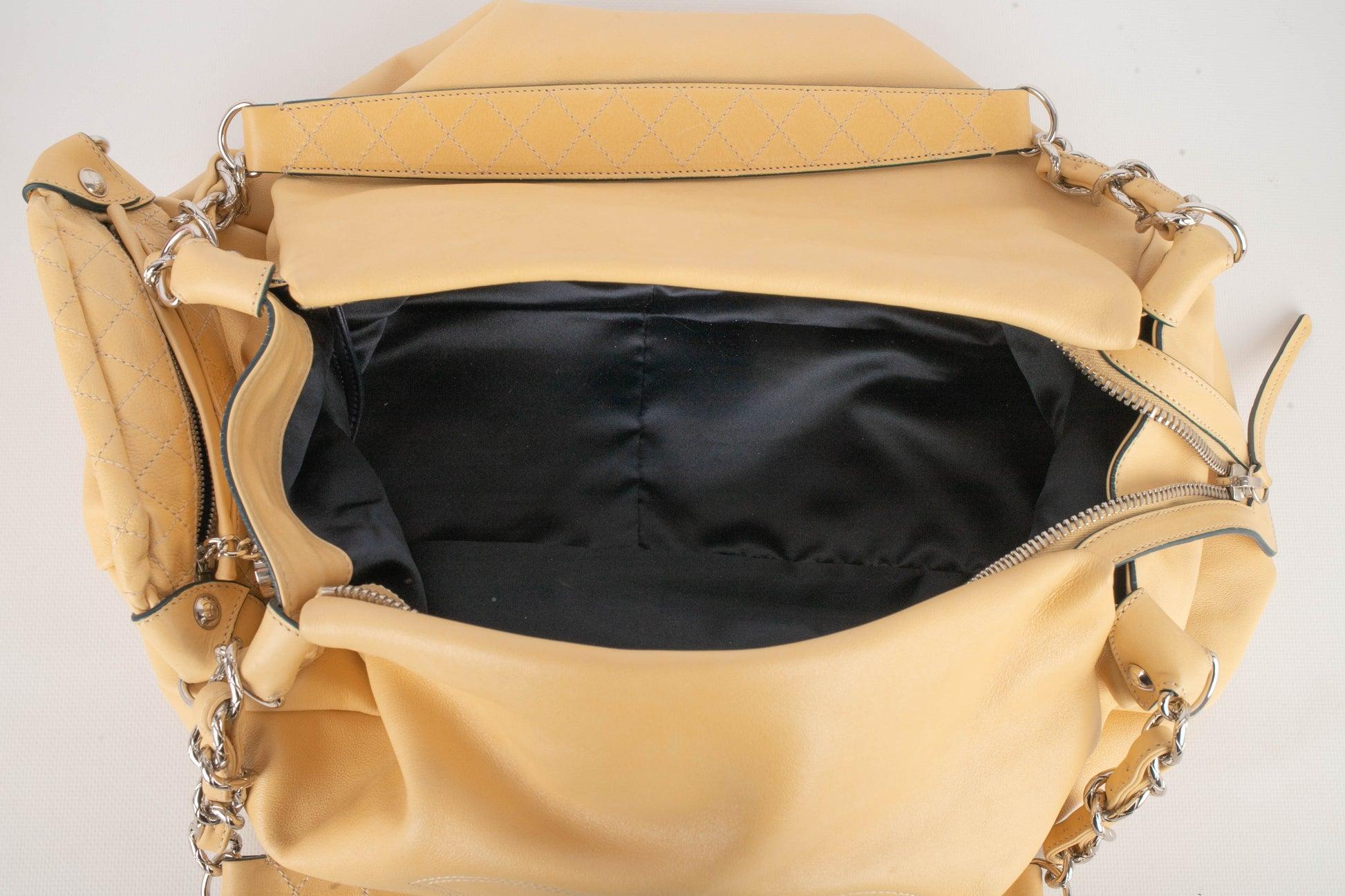 Chanel Beige Lamb Leather Bag, 2008/2009 For Sale 4