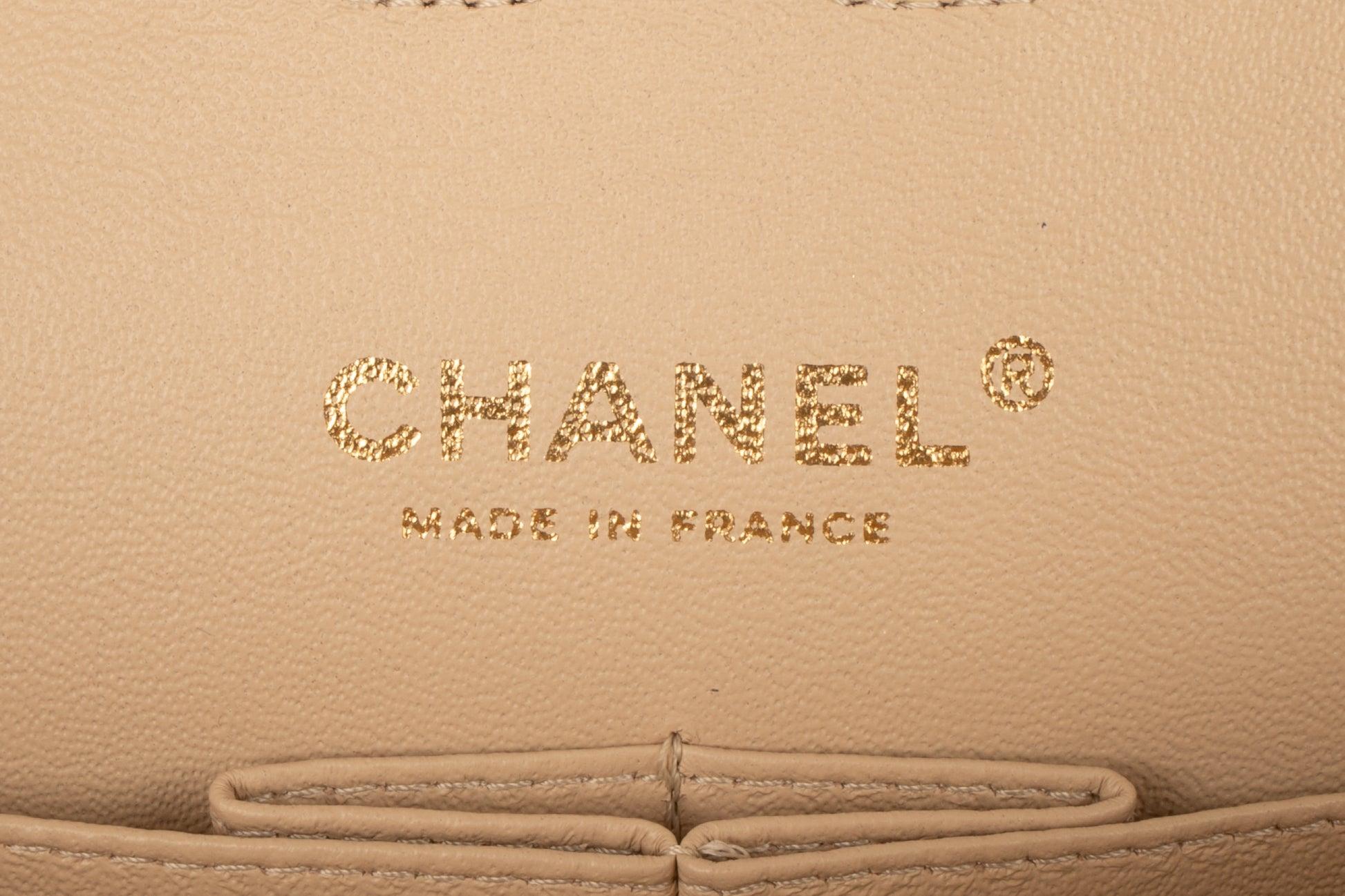 Chanel Beige Lamb Leather Timeless Bag 6