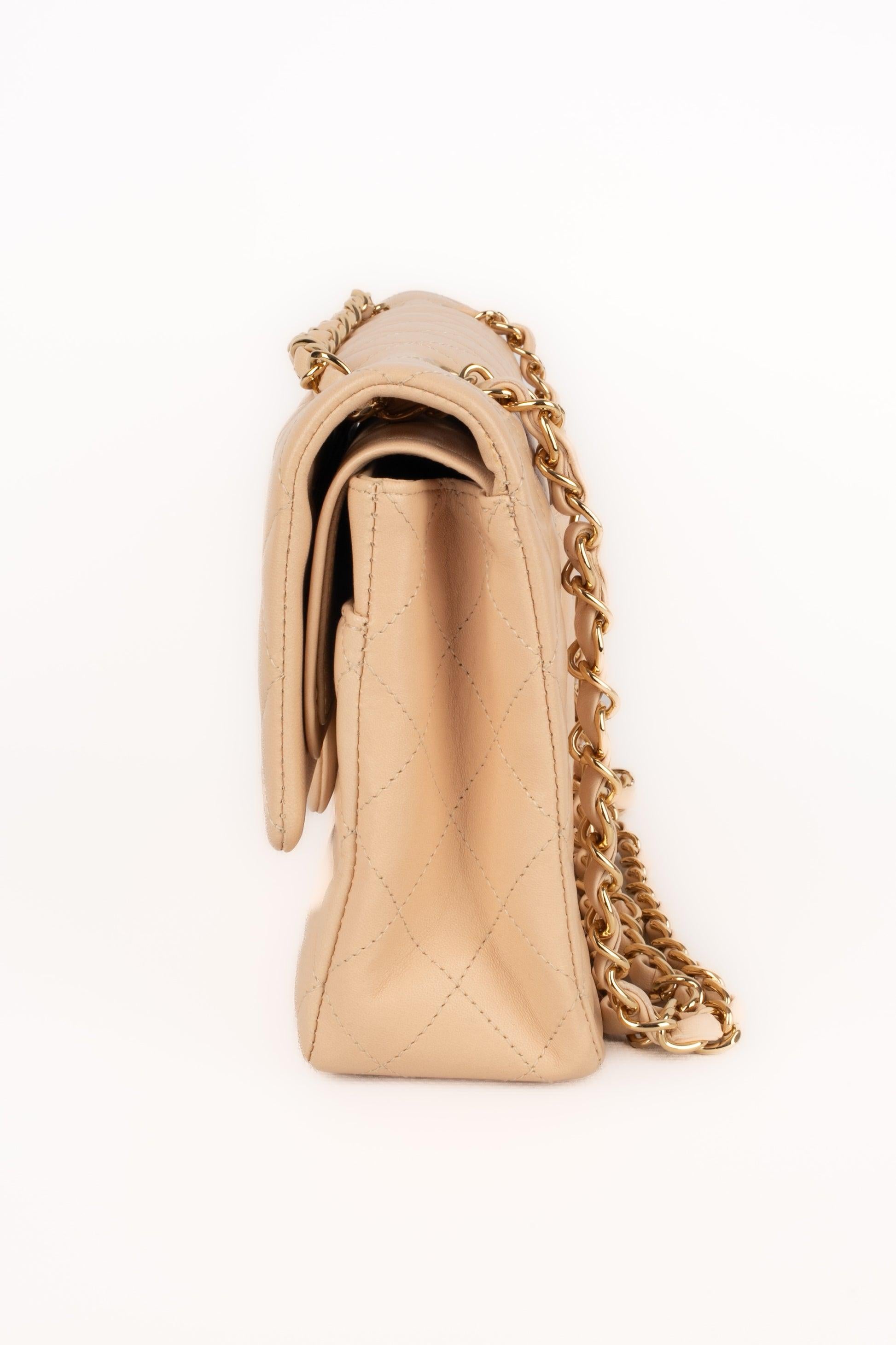Women's Chanel Beige Lamb Leather Timeless Bag