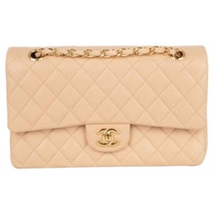 Chanel Beige Lamb Leather Timeless Bag