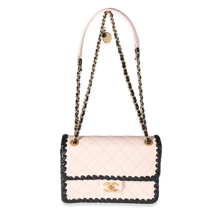 Chanel My Own Frame Flap Bag Quilted Tweed with Braided Calfskin Mini Black  210000210