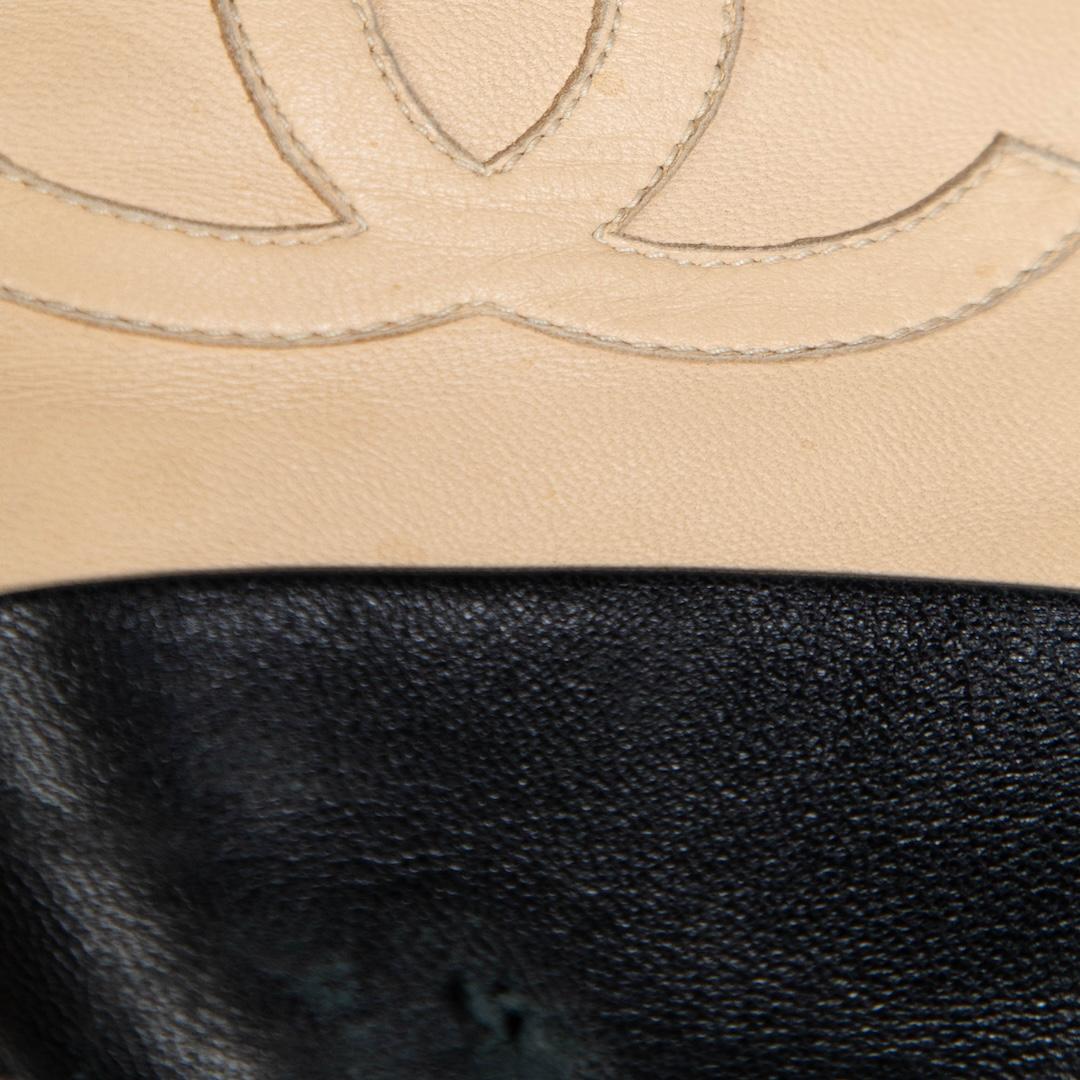 Chanel Beige Lather CC Espadrilles Size IT 42 1
