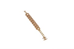 Chanel Pulsera de cadena de piel beige