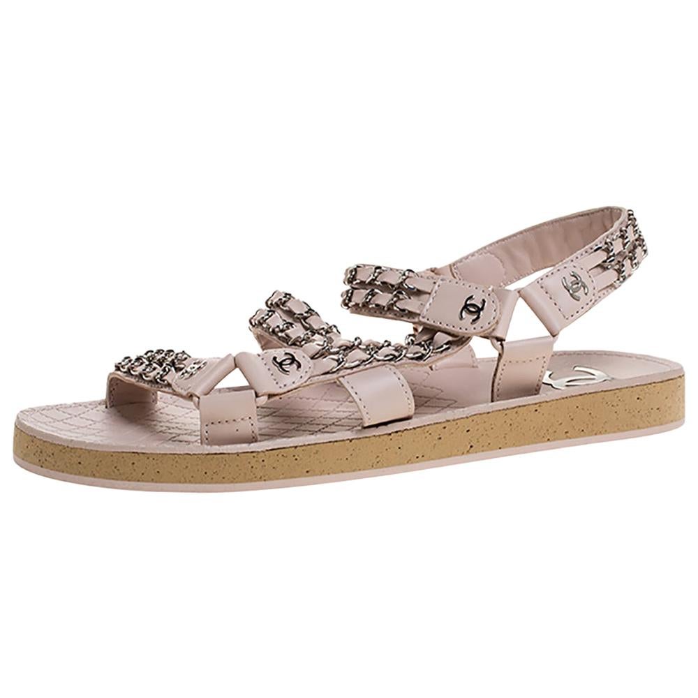 beige ankle strap flat sandals